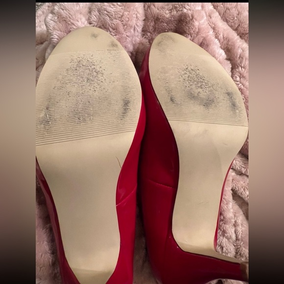 Madden Girl Halloween Fall Candy Apple Red Patent Leather Heels Shoes - size 8 - Picture 8 of 10